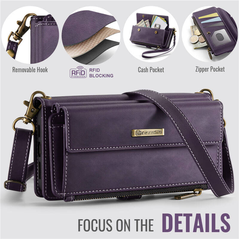 CaseMe iPhone 16 Crossbody Wallet Case