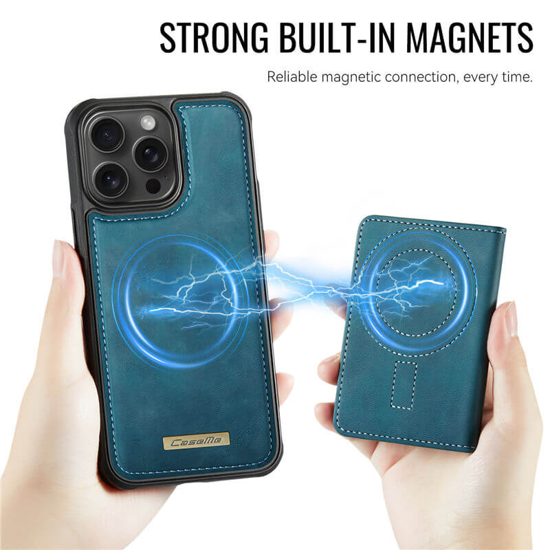 CaseMe iPhone 16 Pro Max 2-in-1 Detachable Magnetic Wallet Case