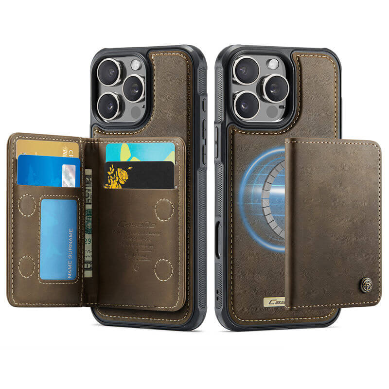 CaseMe iPhone 16 Pro 2-in-1 Detachable Magnetic Wallet Case