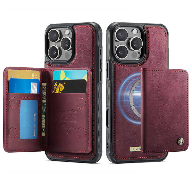 CaseMe iPhone 16 Pro Max 2-in-1 Detachable Magnetic Wallet Case