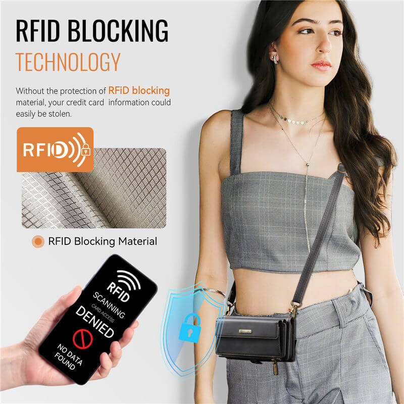 CaseMe iPhone 16 Pro Crossbody Wallet Case