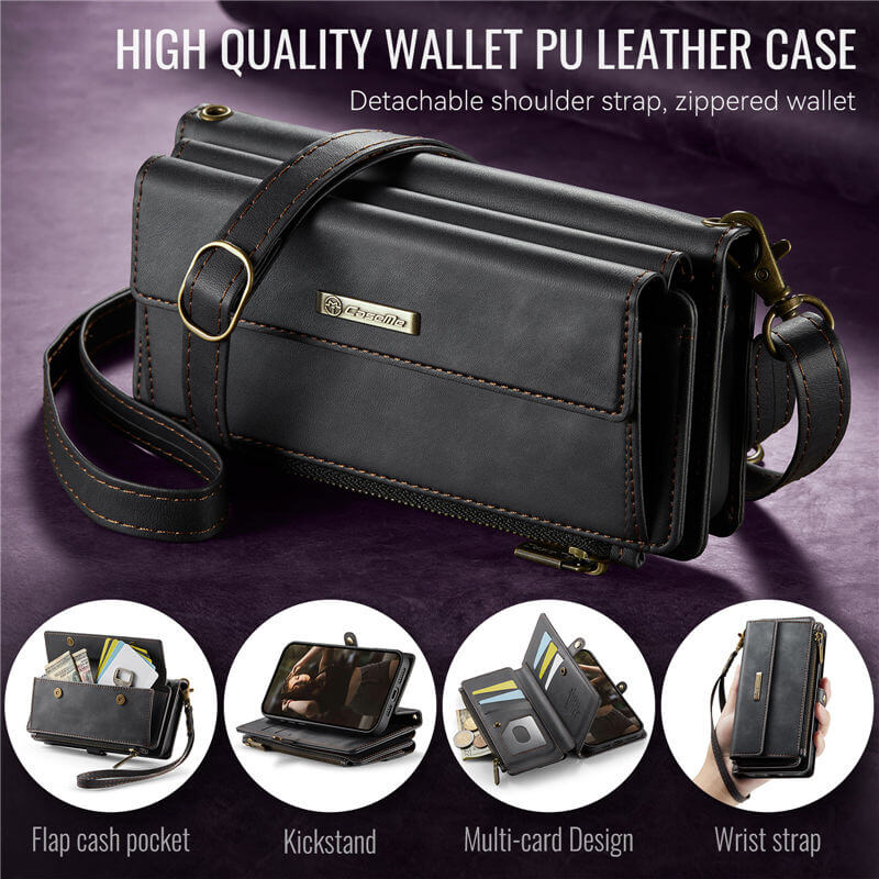 CaseMe iPhone 16 Pro Crossbody Wallet Case