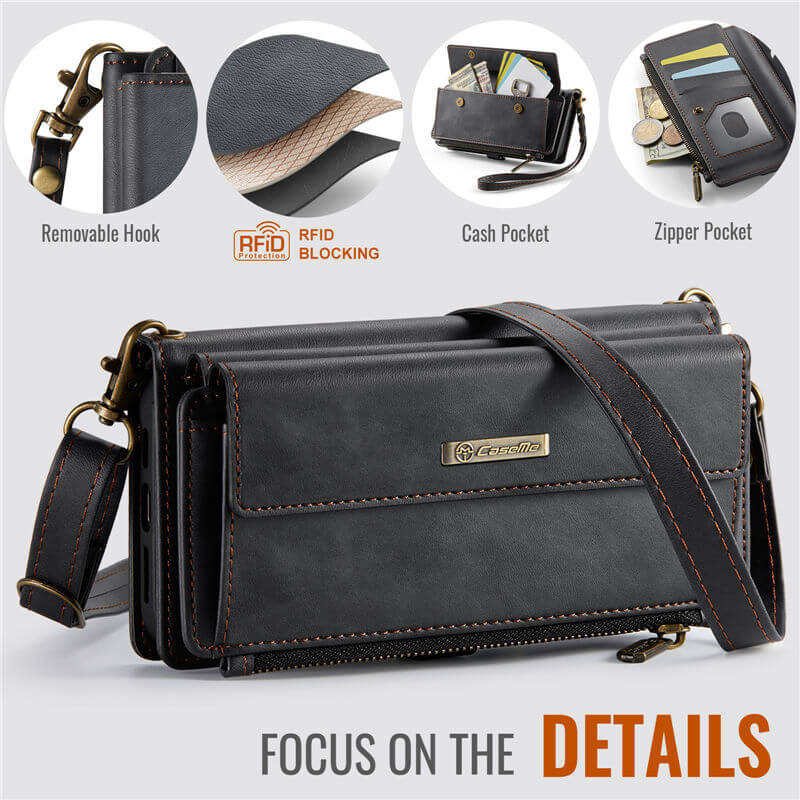 CaseMe iPhone 16 Pro Crossbody Wallet Case