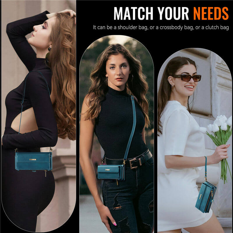 CaseMe iPhone 16 Pro Crossbody Wallet Case