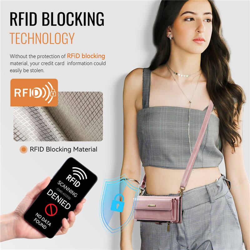 CaseMe iPhone 16 Pro Crossbody Wallet Case
