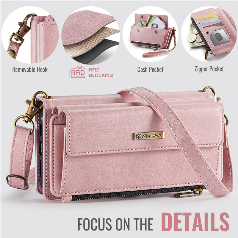 CaseMe iPhone 16 Pro Crossbody Wallet Case