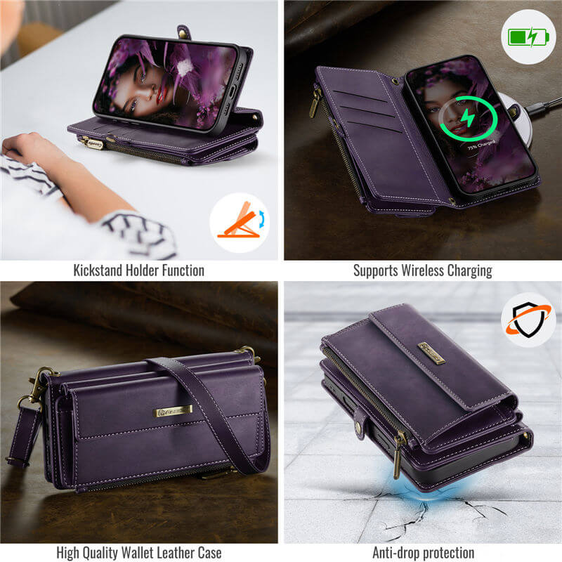 CaseMe iPhone 16 Pro Max Crossbody Wallet Case