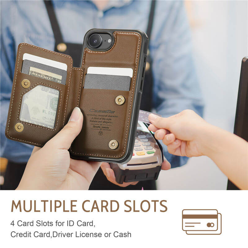 CaseMe iPhone 17e RFID Blocking Card Holder Case