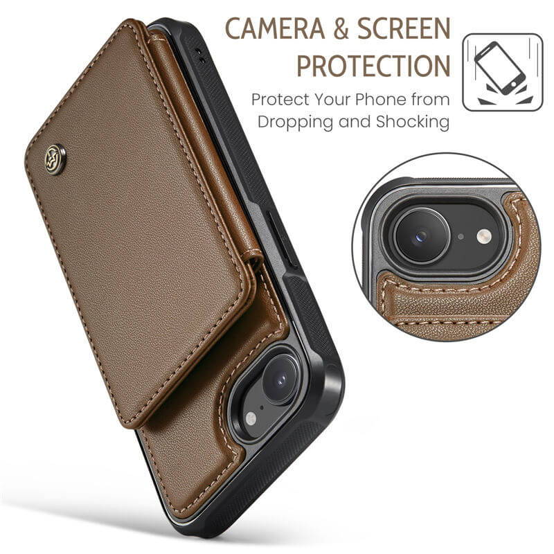 CaseMe iPhone 17e RFID Blocking Card Holder Case