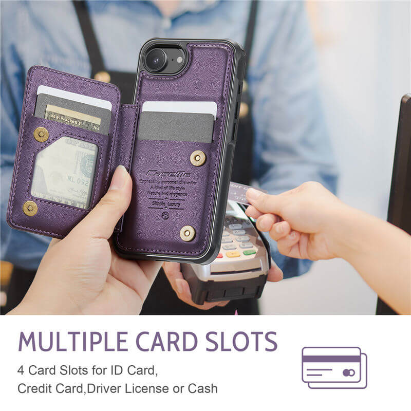 CaseMe iPhone 17e RFID Blocking Card Holder Case