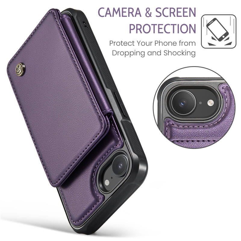 CaseMe iPhone 17e RFID Blocking Card Holder Case