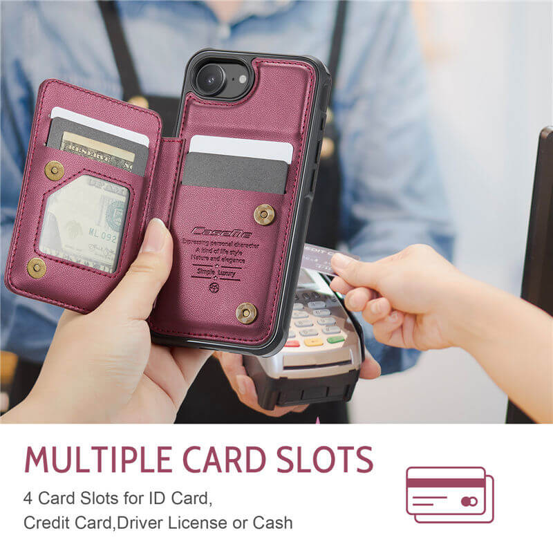 CaseMe iPhone 17e RFID Blocking Card Holder Case