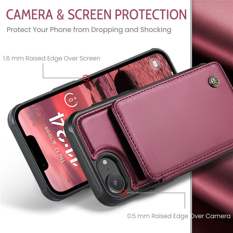 CaseMe iPhone 17e RFID Blocking Card Holder Case