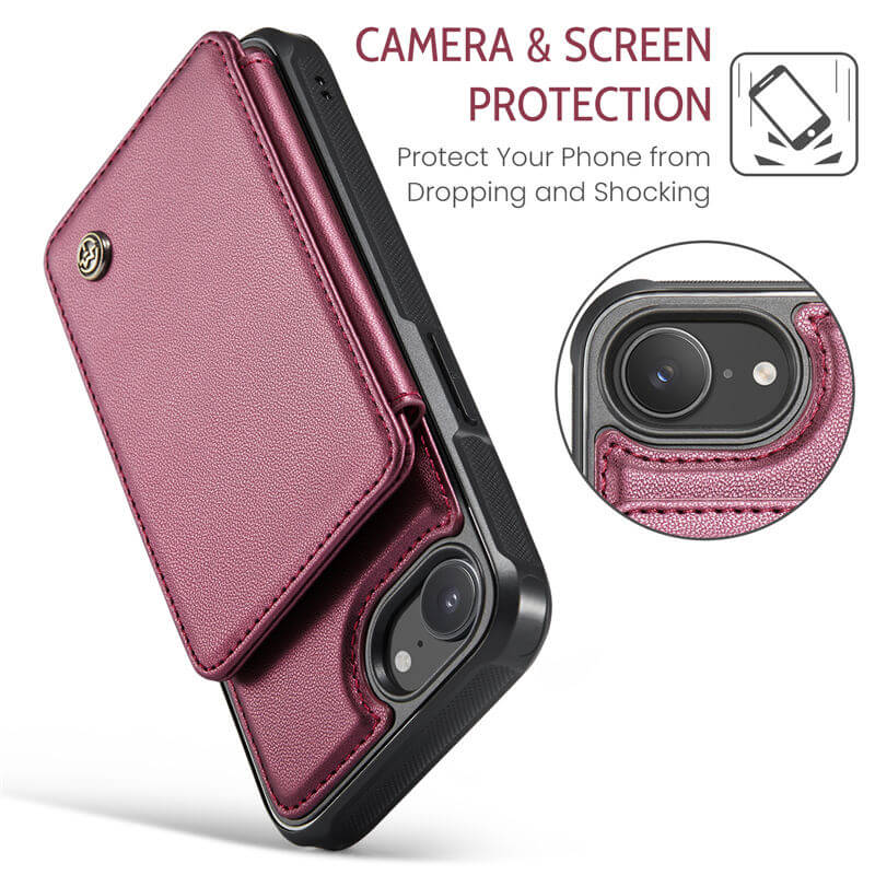 CaseMe iPhone 17e RFID Blocking Card Holder Case