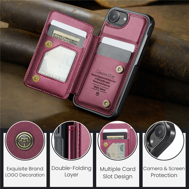 CaseMe iPhone 17e RFID Blocking Card Holder Case