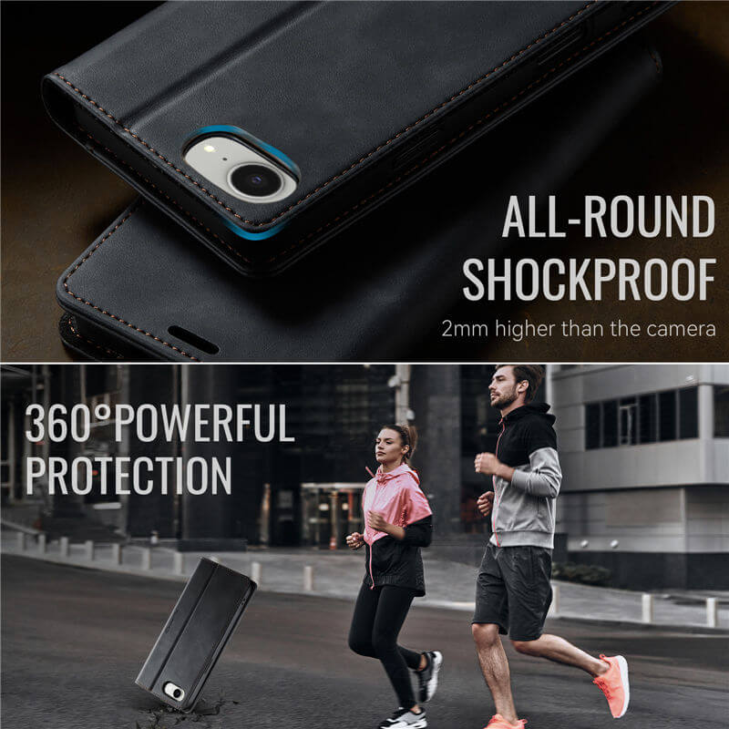 CaseMe iPhone 17e Magnetic Wallet Case with RFID Blocking