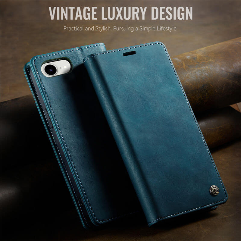 CaseMe iPhone 17e Magnetic Wallet Case with RFID Blocking