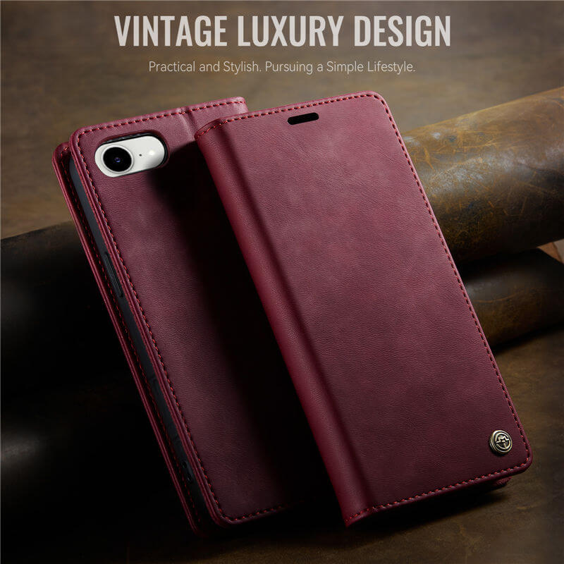 CaseMe iPhone 17e Magnetic Wallet Case with RFID Blocking