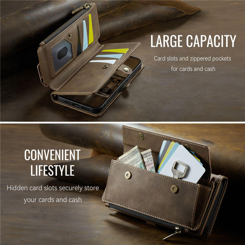 CaseMe iPhone 16e Crossbody Wallet Case