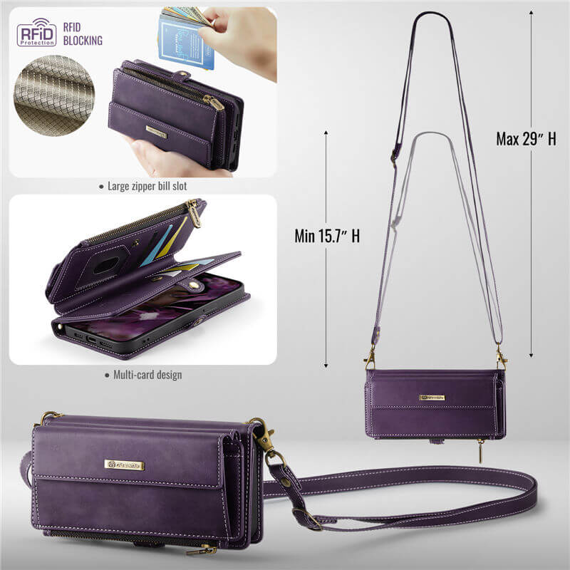 CaseMe iPhone 16e Crossbody Wallet Case