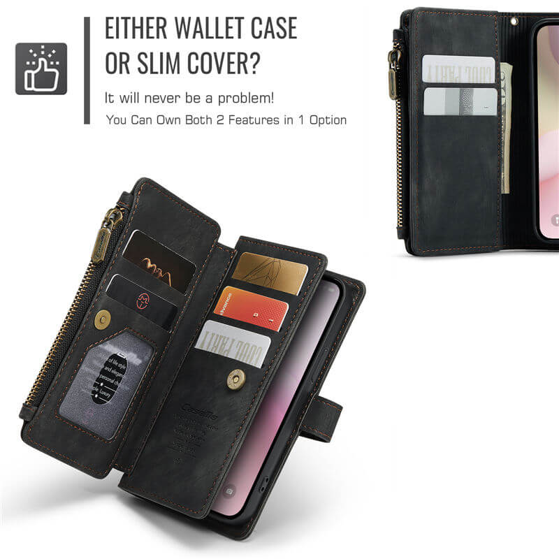 CaseMe iPhone 17e Wallet Case with Wrist Strap