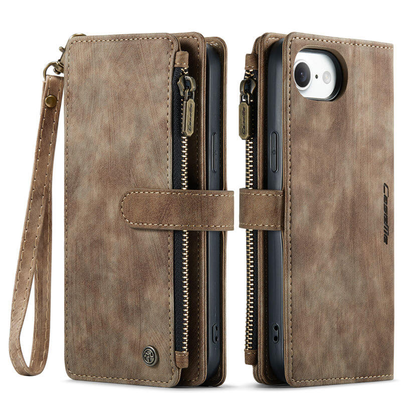 CaseMe iPhone 17e Wallet Case with Wrist Strap