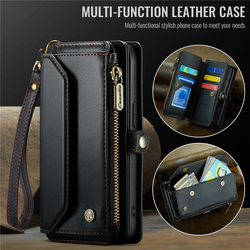 CaseMe iPhone 17e Wallet RFID Blocking Crossbody Phone Case