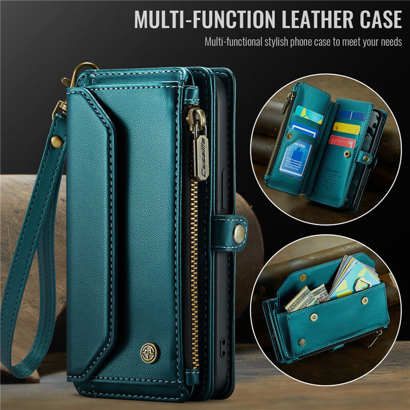 CaseMe iPhone 17e Wallet RFID Blocking Crossbody Phone Case