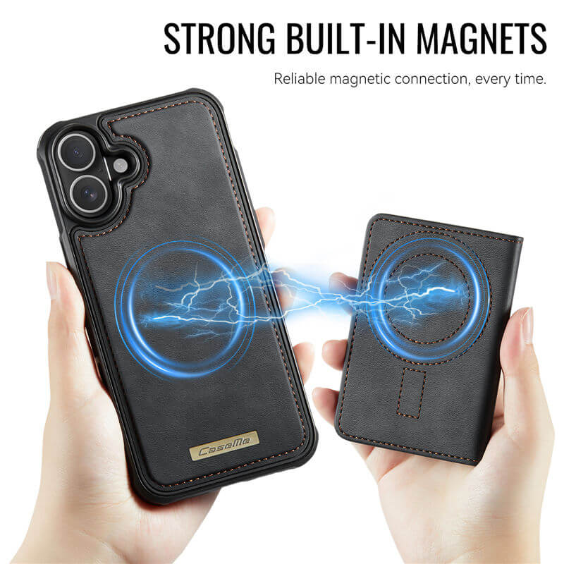 CaseMe iPhone 17 2-in-1 Detachable Magnetic Wallet Case