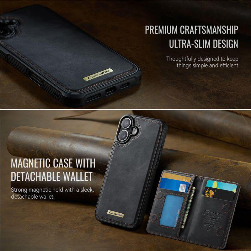 CaseMe iPhone 17 2-in-1 Detachable Magnetic Wallet Case