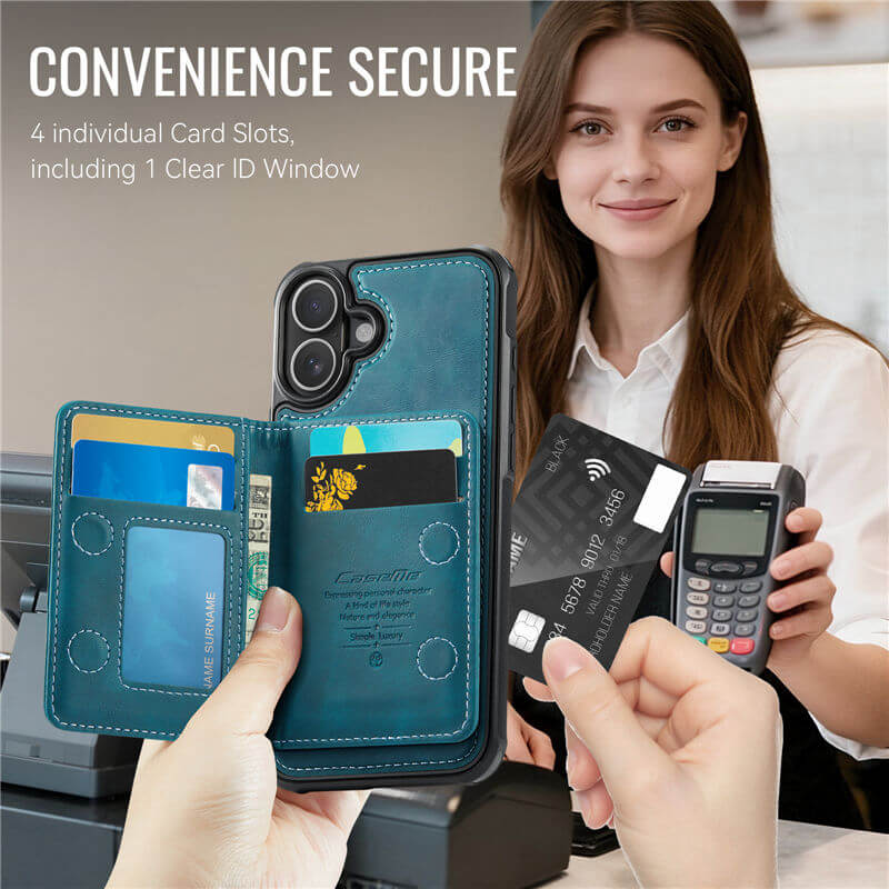 CaseMe iPhone 17 2-in-1 Detachable Magnetic Wallet Case