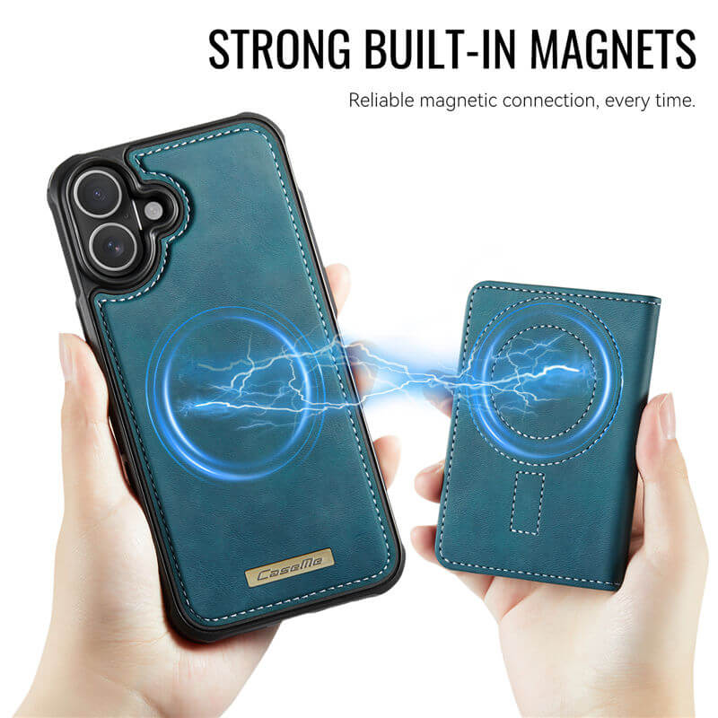 CaseMe iPhone 17 2-in-1 Detachable Magnetic Wallet Case