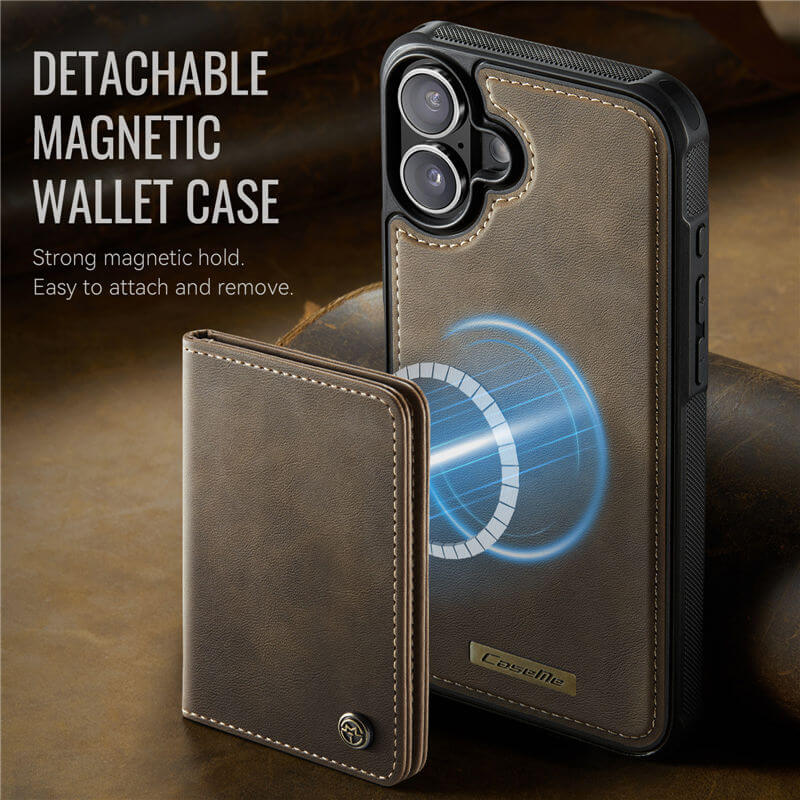 CaseMe iPhone 17 2-in-1 Detachable Magnetic Wallet Case