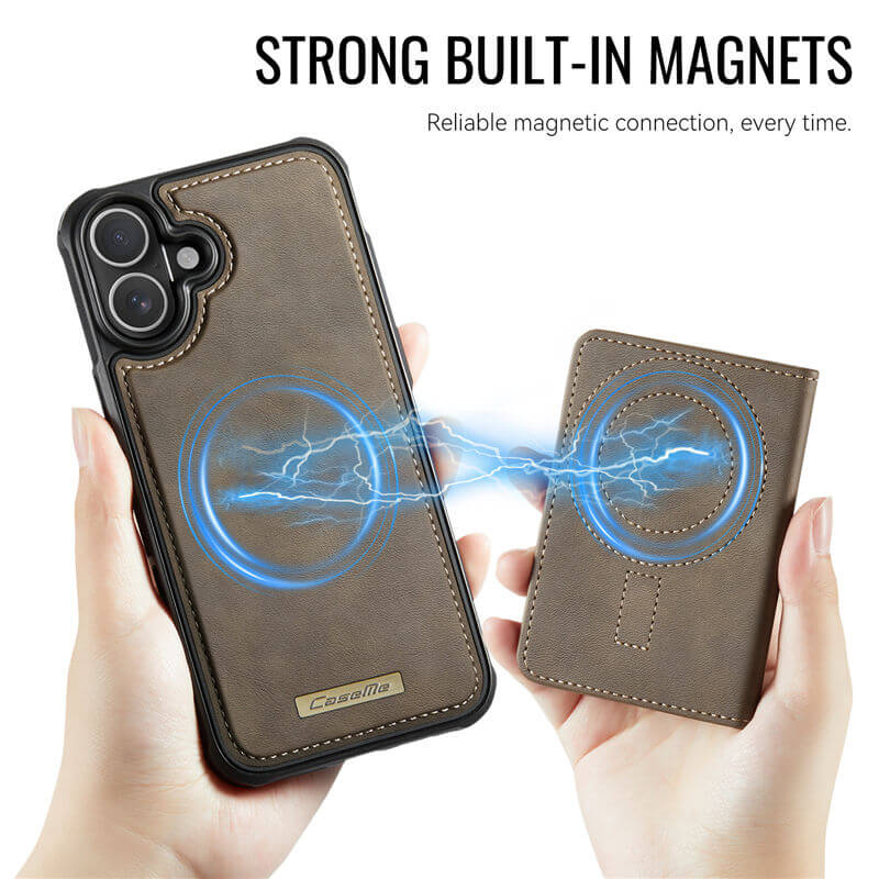 CaseMe iPhone 17 2-in-1 Detachable Magnetic Wallet Case