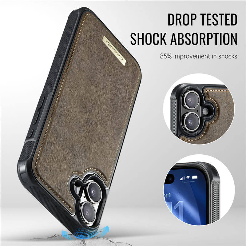 CaseMe iPhone 17 2-in-1 Detachable Magnetic Wallet Case