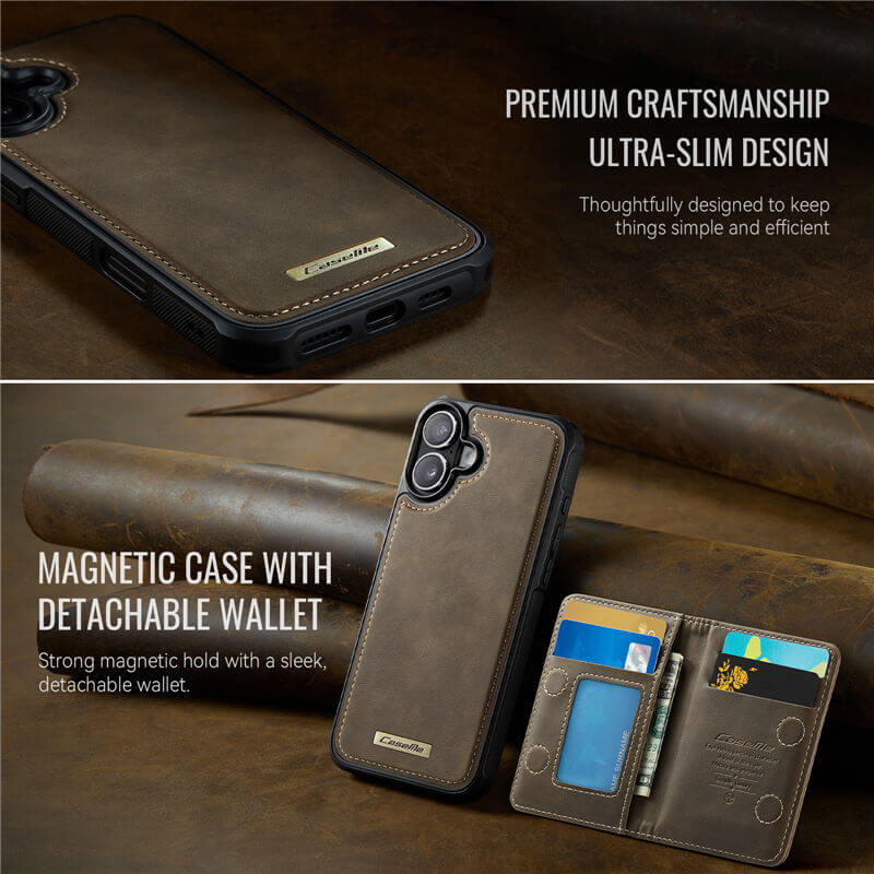 CaseMe iPhone 17 2-in-1 Detachable Magnetic Wallet Case