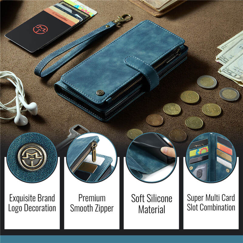 CaseMe iPhone Air Wallet Case with Wrist Strap