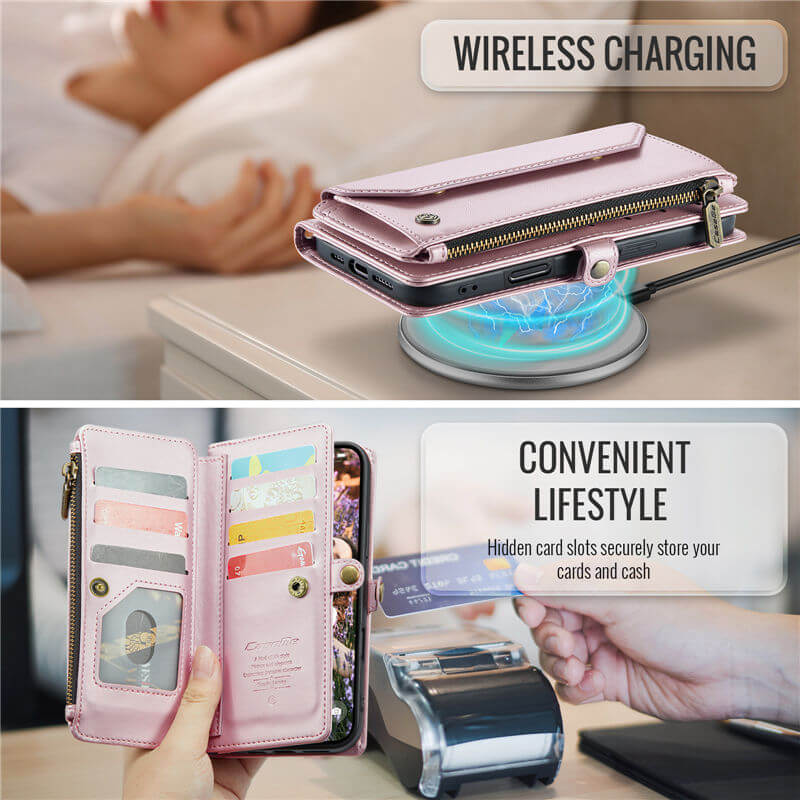 CaseMe iPhone Air Wallet RFID Blocking Crossbody Phone Case