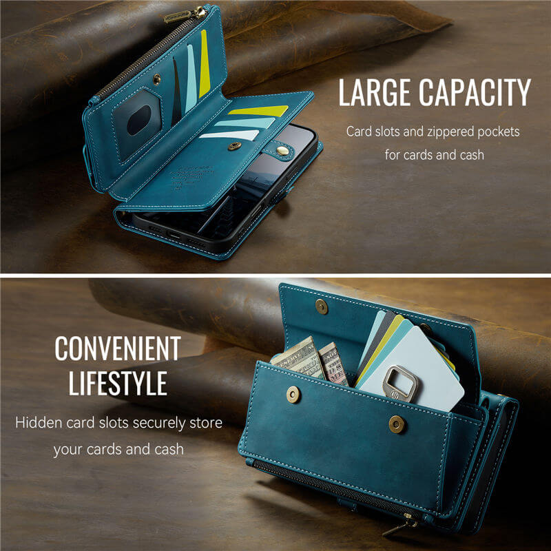 CaseMe iPhone 17 Pro Crossbody Wallet Case
