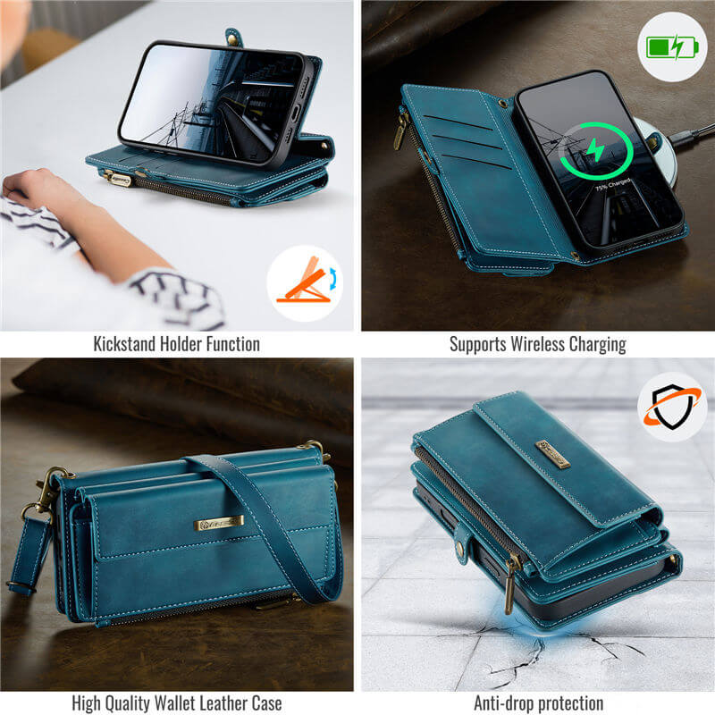 CaseMe iPhone 17 Pro Crossbody Wallet Case