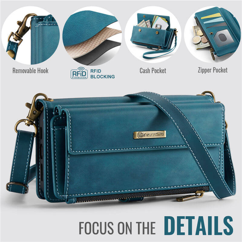 CaseMe iPhone 17 Pro Crossbody Wallet Case