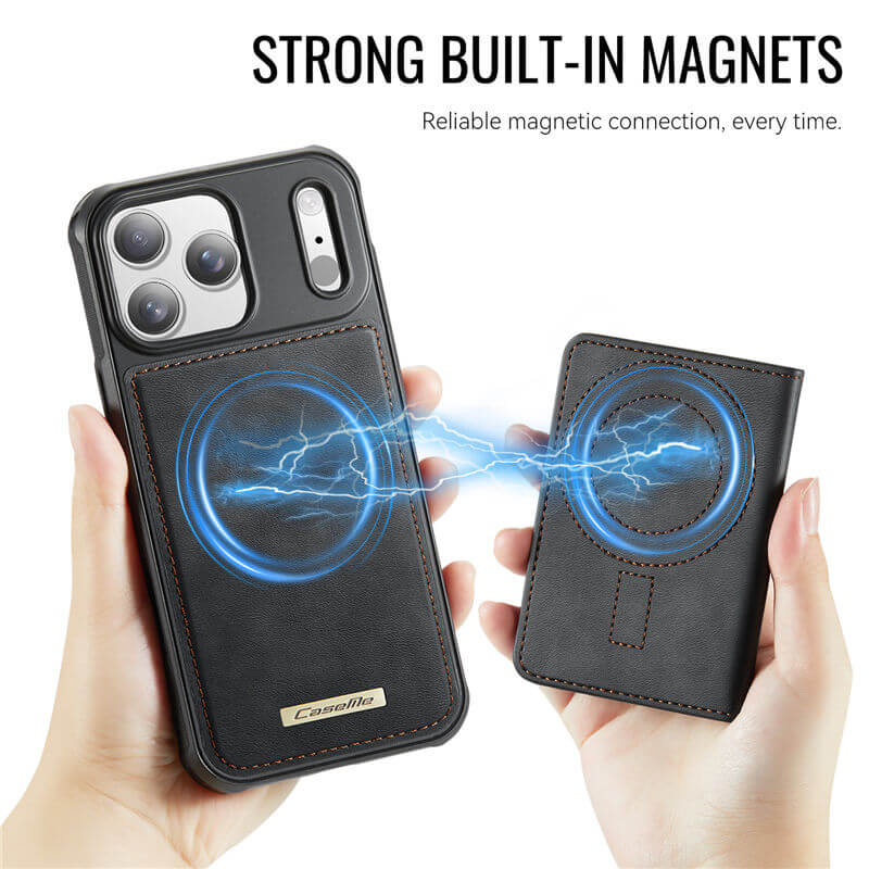 CaseMe iPhone 17 Pro Max 2-in-1 Detachable Magnetic Wallet Case