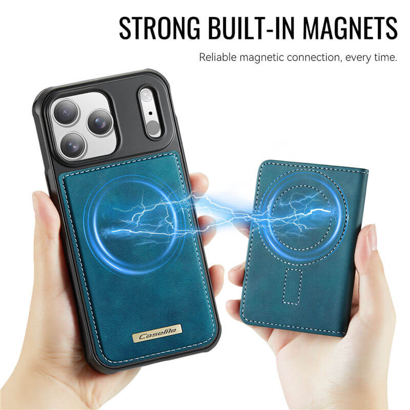 CaseMe iPhone 17 Pro 2-in-1 Detachable Magnetic Wallet Case