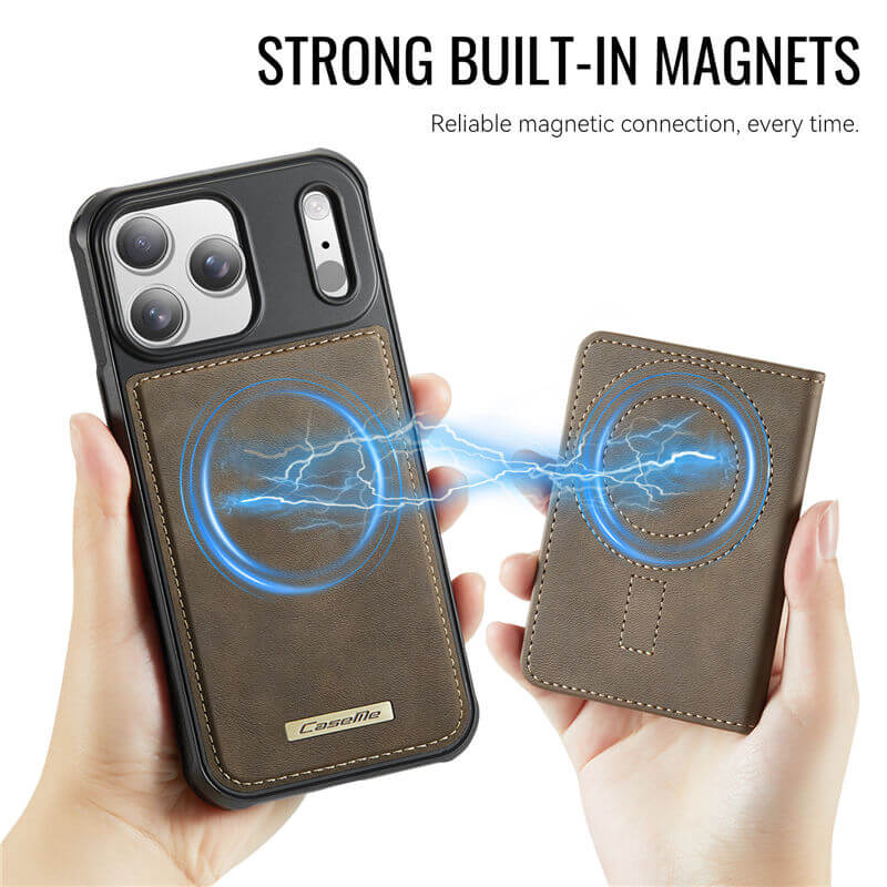 CaseMe iPhone 17 Pro Max 2-in-1 Detachable Magnetic Wallet Case