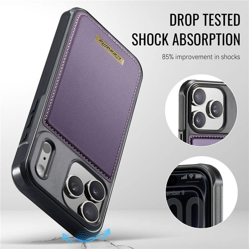 CaseMe iPhone 17 Pro Max 2-in-1 Detachable Magnetic Wallet Case