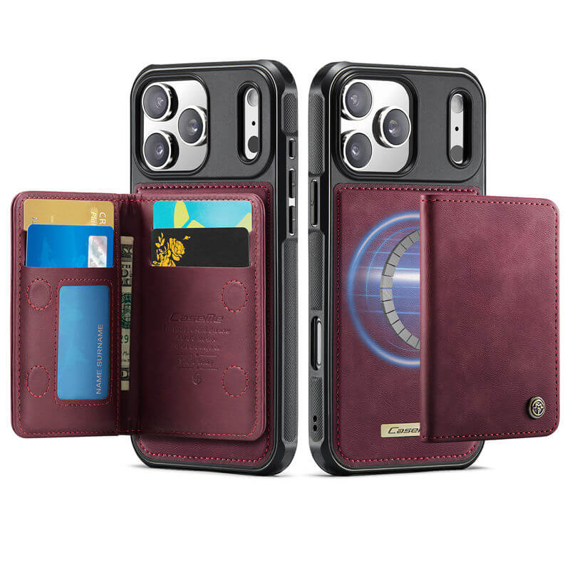 CaseMe iPhone 17 Pro 2-in-1 Detachable Magnetic Wallet Case