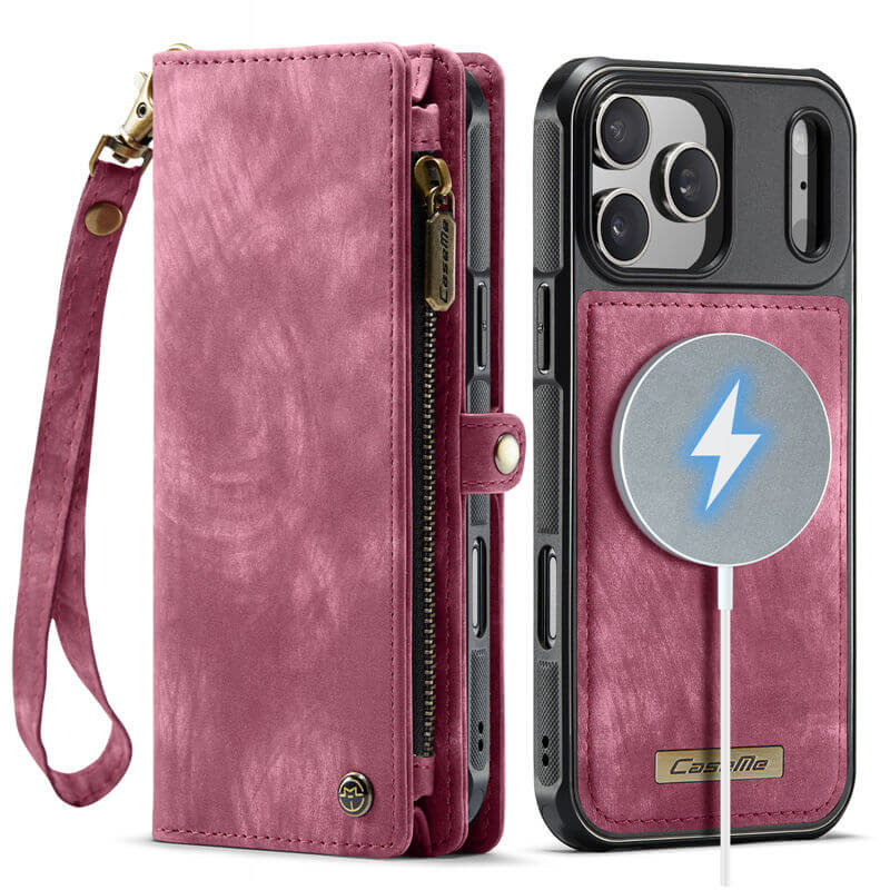 CaseMe iPhone 17 Pro 2-in-1 Magnetic RFID Wallet Case