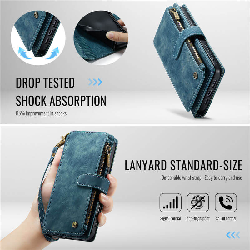 CaseMe iPhone 17 Pro Max Wallet Case with Wrist Strap