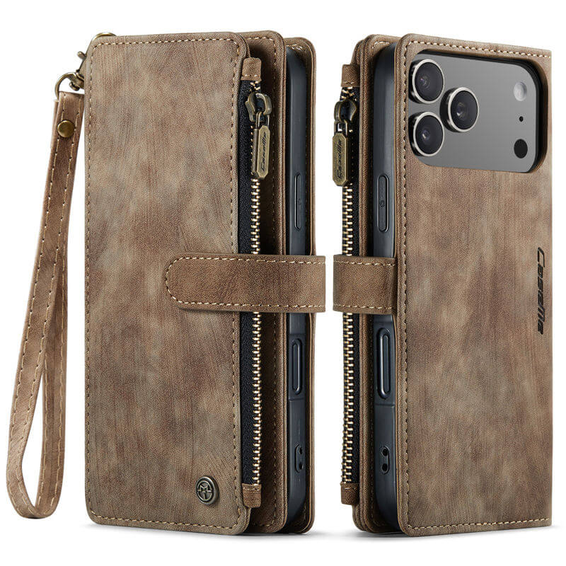 CaseMe iPhone 17 Pro Max Wallet Case with Wrist Strap