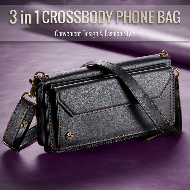 CaseMe iPhone 17 Pro Max Wallet RFID Blocking Crossbody Phone Case